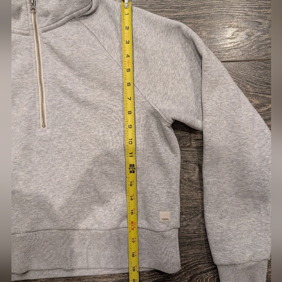 Vuori Restore Half Zip Hoodie XS Light Grey - Picture 5 of 10